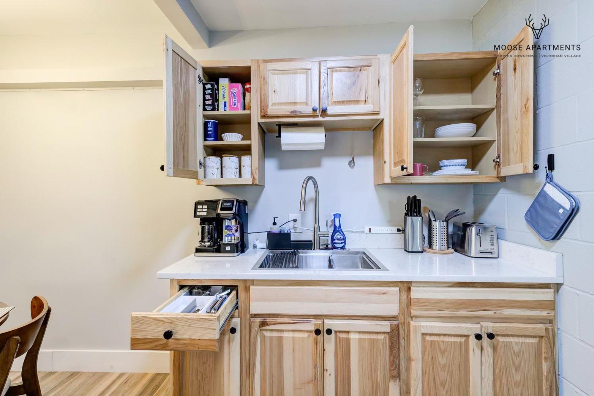 The Moose #9 - Brand New Luxe Modern Loft With Free Parking, King Bed & Fast Wifi Apartment Мемфис Екстериор снимка